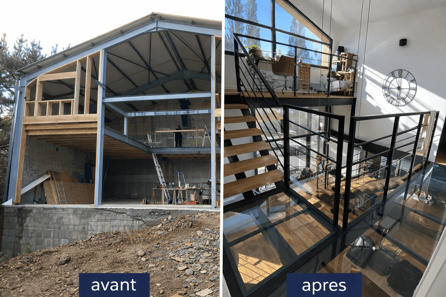 Transformation garage en loft — réalisation Projego